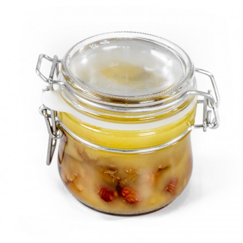Мёд с орешками в банке с бугелем, 0,25 л.